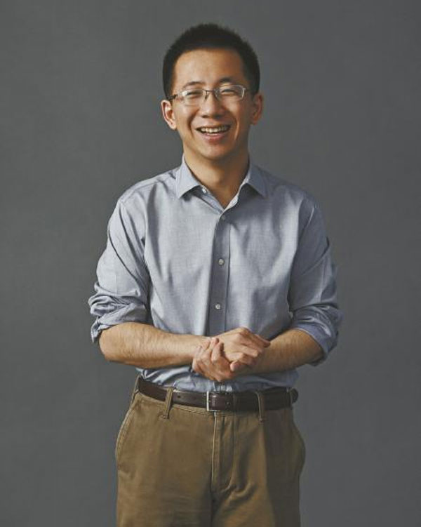 3，今日頭條CEO張一鳴