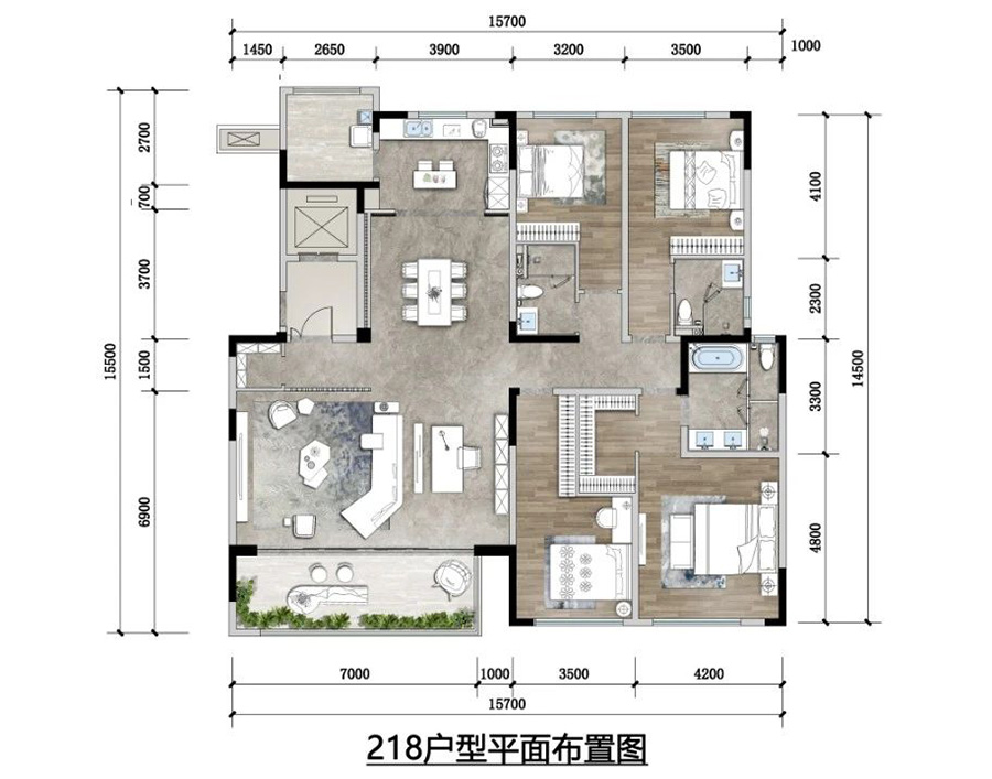 融創國賓雅集戶型圖