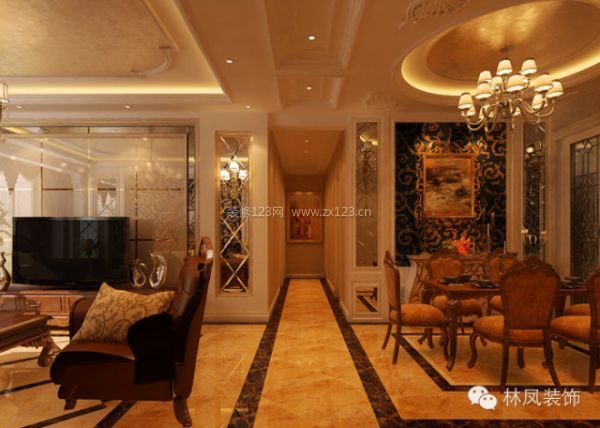 華潤橡樹灣簡(jiǎn)歐風(fēng)格效果圖