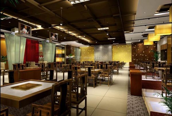 餐飲連鎖店裝修使用黑白設(shè)計(jì)時(shí)尚效果如何？（組圖）_安徽三鼎建筑裝飾工程有限公司