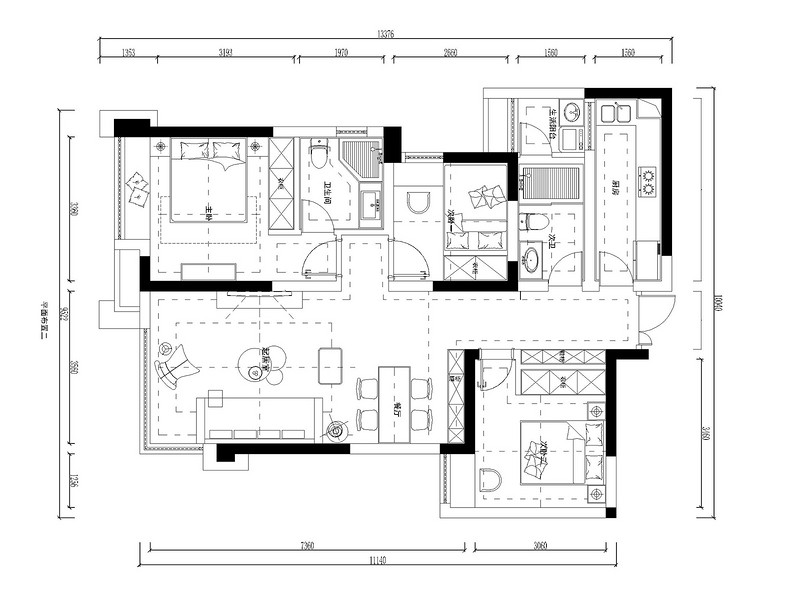 保利瓏堂里院戶型圖
